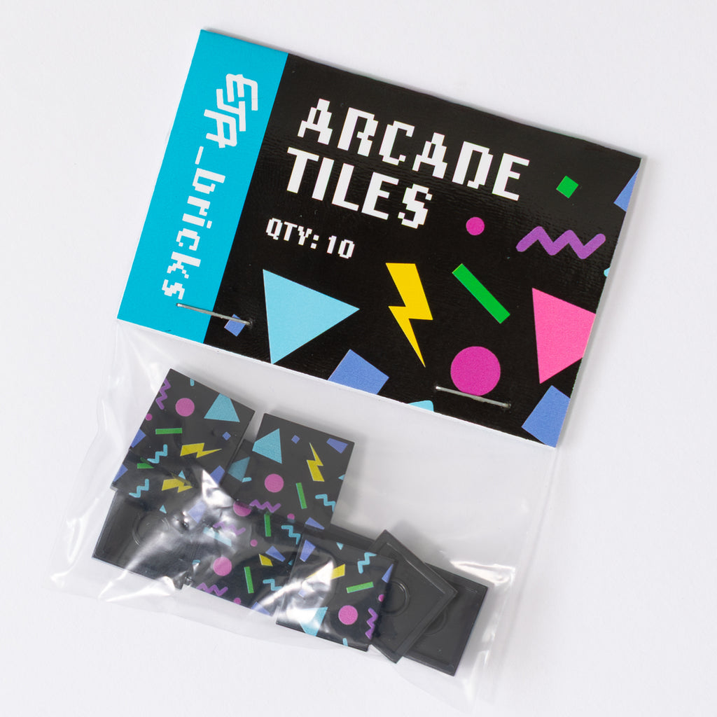 EJA Bricks Arcade Tiles packaged set of 10