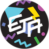 EJA Bricks circular multicolor badge